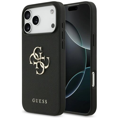 Guess OVITEK Z ZRNATIM VELIKIM 4G KLASIČNIM LOGOM ZA IPHONE 17 PRO MAX LUXURY, (5000338014) Cene