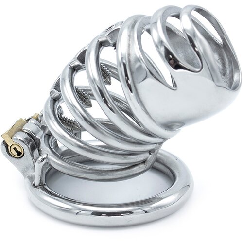 Kiotos Steel Modern Torture Chastity Device Slike