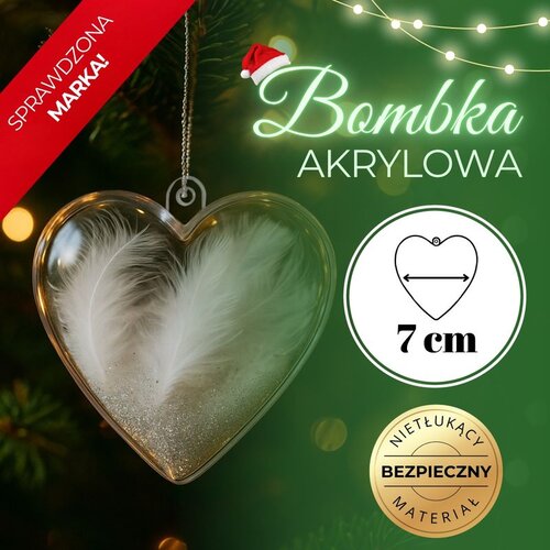 Prozirno srce od akrila 7 cm Cene