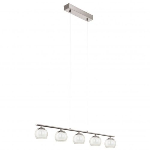 Eglo Ascolese visilica/5, led, 5x3,3w, nikl-mat/amber/bela Slike
