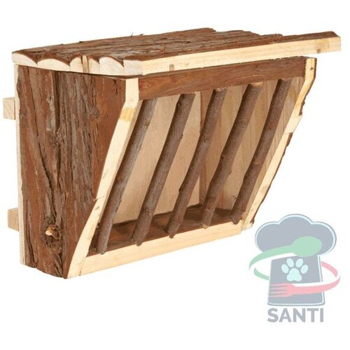 Trixie stojalo za seno leseno s pokrovom 20x15x17 cm Cene