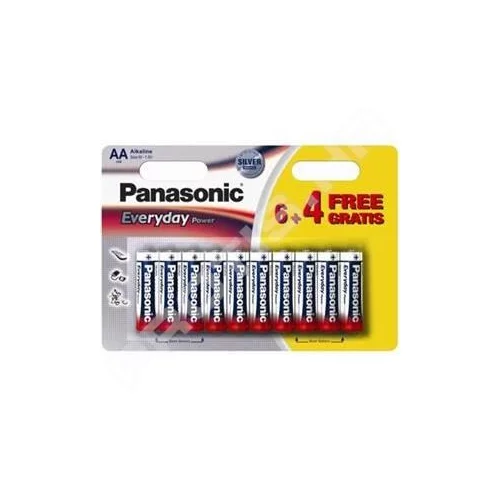 Panasonic baterije LR6EPS/10BW 6+4F Alkal. Everyday PowerID: ME-291431