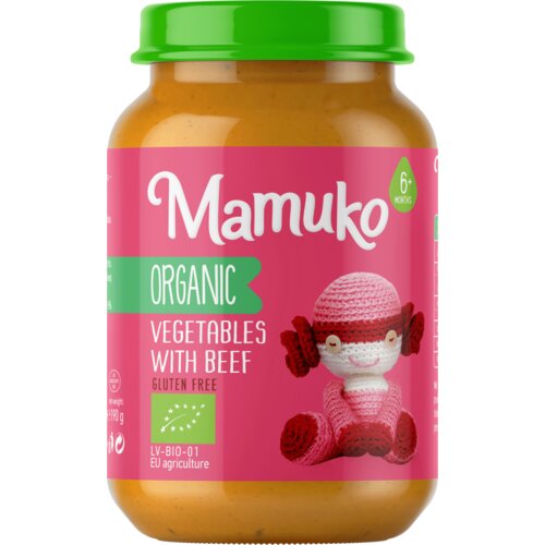 BIO Organic Vegetables with Beef - 190 g Cene