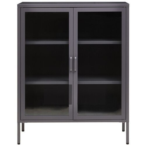 Premier Housewares Siva jeklena vitrina 80x102x40 cm Acier &amp;ndash; Slike