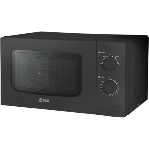 Vox Kapacitet rerne: 20l, snaga mikrotalasne: 700w, mehanički tajmer, crna boja, 5 nivoa snage Cijene