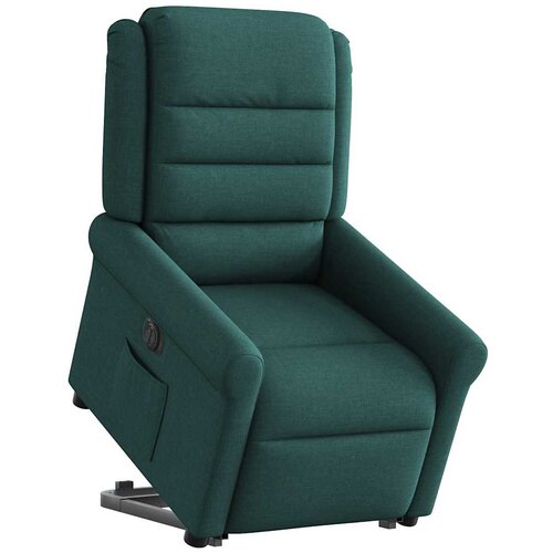 Maison Chic Električni naslanjač - Relax naslanjač s funkcijo vstajanja temno zeleno blago, (22061961) Cene