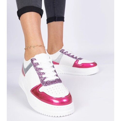 D/CEO marka niezdefiniowana Pink women's sneakers with a thick sole Dolla Cene