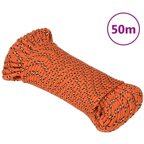 vidaXL Vrv za čoln oranžna 4 mm 50 m polipropilen Cene