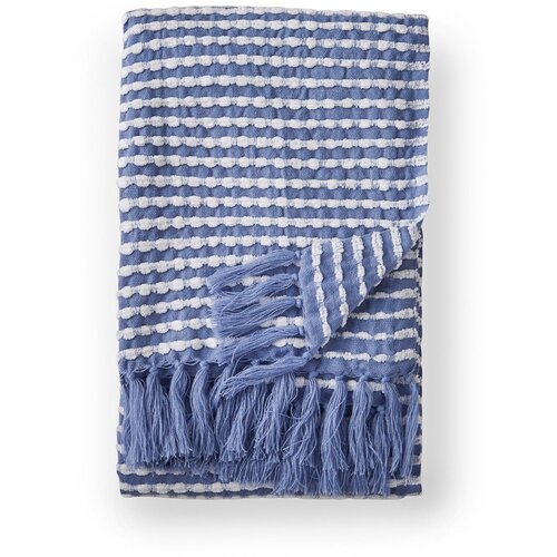 Catherine Lansfield Plava deka 125x150 cm Stab Stitch &amp;ndash; Slike