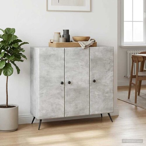  Kreveta Betonska siva 89 x 34,5 x 80 cm Konstruirano drvo Cijene