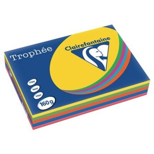 Clairefontaine papir Trophee intenziv mix (5 boja) A4/160gr 1/250 Cijene
