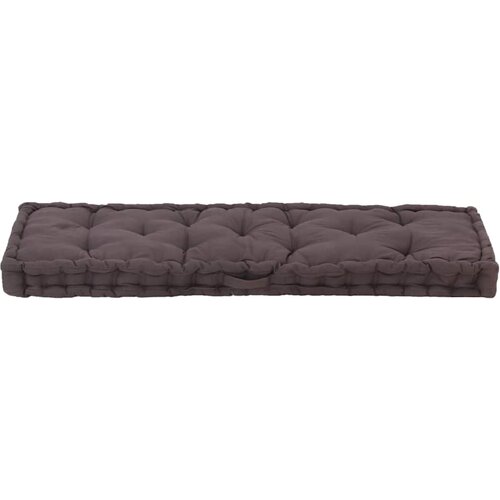  Paletni podni jastuk pamučni 120 x 40 x 7 cm antracit Slike
