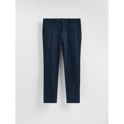 Reserved Chino slim fit hlače - mornarsko plava Cijene
