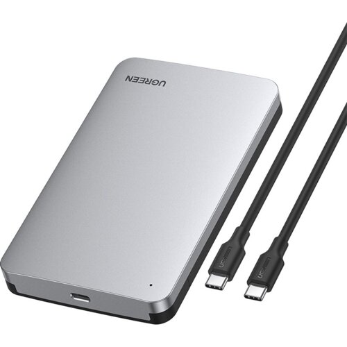 Ugreen 70499 kutija za disk za pohranu podataka HDD/SDD kući&amp;scaron;te Sivo 2.5/3.5&amp;quot; Slike