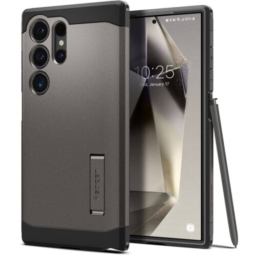 Spigen Tough Armor silikonski ovitek odporen na udarce za Samsung Galaxy S24 Ultra 5G - siv Cene