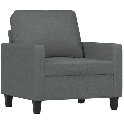  4-dijelni set sofa s jastucima tamnosivi od tkanine Slike