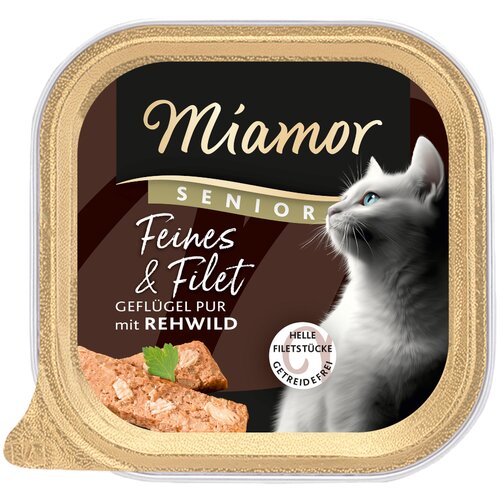 Miamor Fino &amp;amp; Filet Senior 16 x 100 g - Perad i divljač Slike