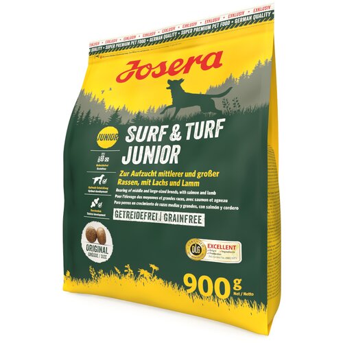 Josera Surf &amp;amp; Turf Junior janjetina i losos &amp;ndash; 900 g Slike