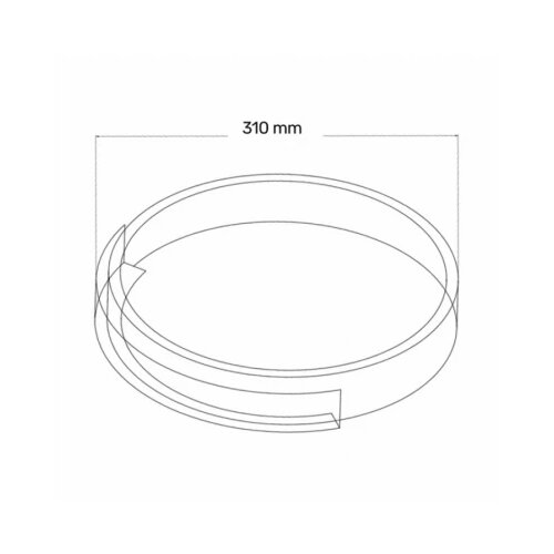  LED PLAFONJERA EL1671 O 16W 3000K CRNA/BELA Cene