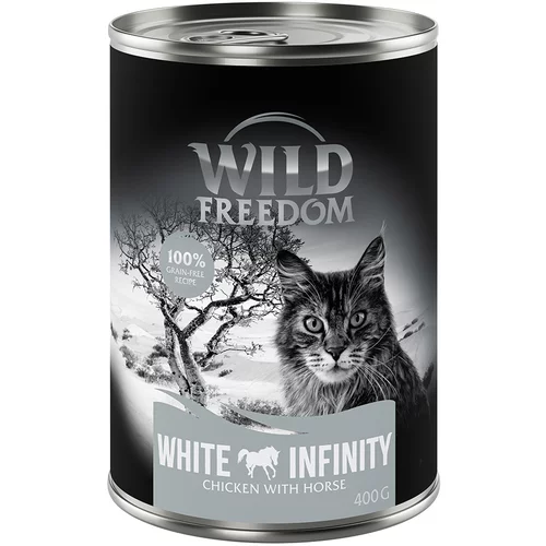 Wild Freedom Ekonomično pakiranje: Adult 24 x 400 g - White Infinity - piletina i konjetina