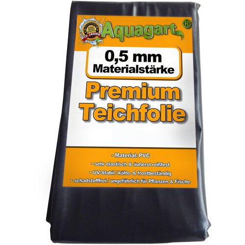 Aquagart Podloga za ribnik PVC 1m x 2m 0,5mm črna obloga za vrtni ribnik, (22073654) Slike