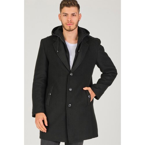 Dewberry PLT8406 MEN'S COAT-BLACK Cene