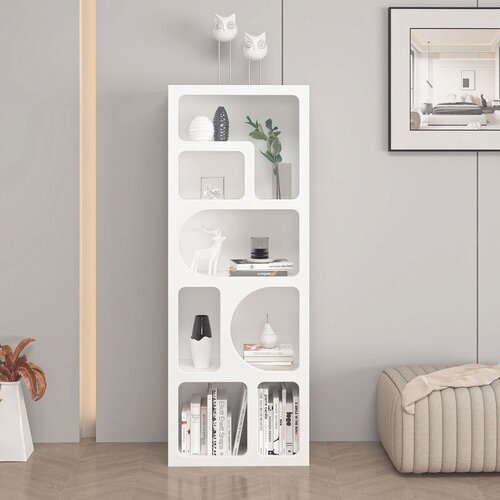 Hanah home polica za knjige Bohem 135cm, 50 cm, bela Slike