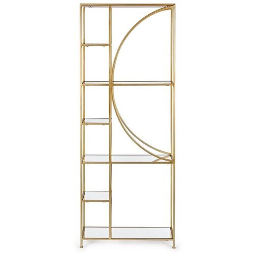 BIZZOTTO Željezna biblioteka u zlatnoj boji 66x176x25,5 cm Elenor &ndash; Cijene