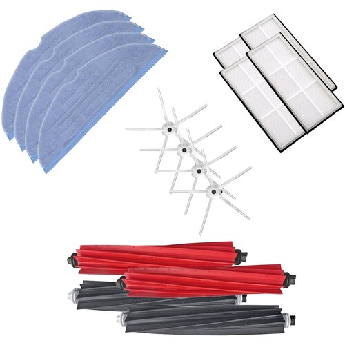  Ultra-pack s krpami in belimi stranskimi krtačkami za Roborock S8 Slike