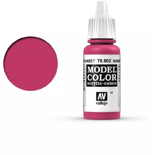 Vallejo Model Color 041 Sunset Rot (Sunset Red) (802) - 17 ml Cene