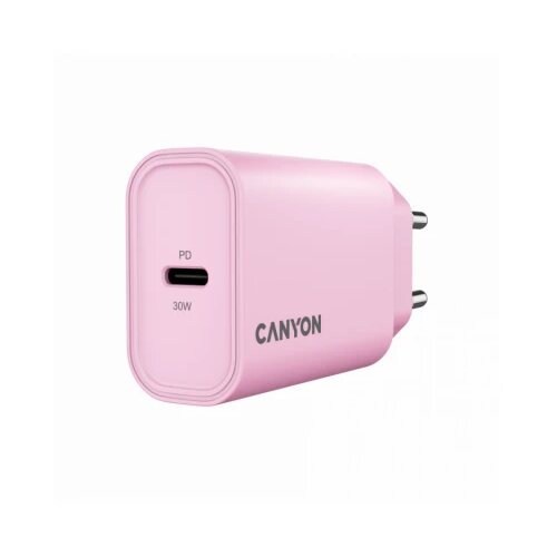 Canyon charger OnCharge 30CL Max Power 30W 1xPD EU Pink ( CNE-CHA30CLPK ) Slike