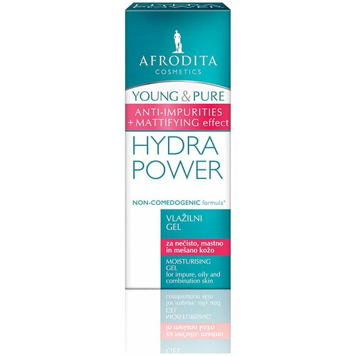 Afrodita Cosmetics young &pure hydra power vlažni gel 50ml Cene