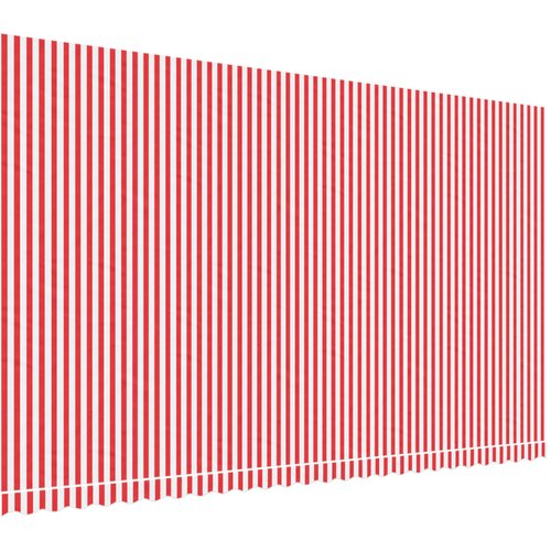 VidaXL Nadomestna tkanina za tendo rdeče in bele črte 6x3,5 m, (21144182) Slike