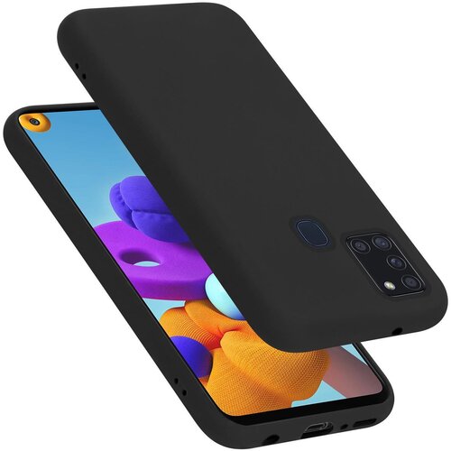 Cadorabo Case, združljiv s Samsungom v tekoči črni barvi - za&amp;scaron;čitni pokrov iz fleksibilnega silikona TPU, (20582461) Slike