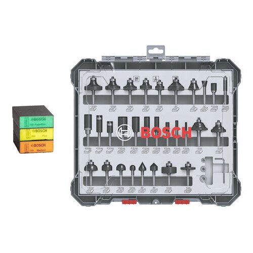 Bosch Set univerzalnih bitova, 30 komada + Sunđeri, 3 komada Slike