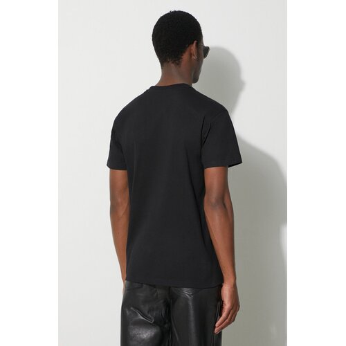 Carhartt WIP Pamučna majica S/S American Script T-Shirt za mu&amp;scaron;karce, boja: crna, s aplikacijom, I029956.89XX Slike
