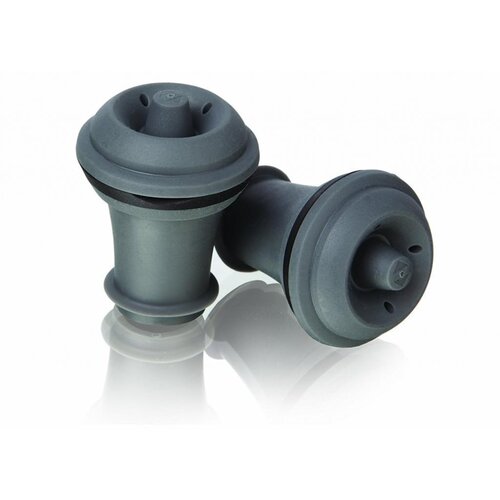 VACUVIN Vacuum Wine Stopper, Grey - 2 kos. Slike