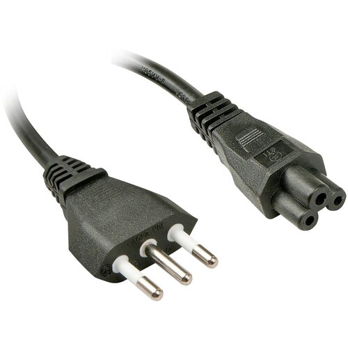 Lindy tok priključni kabel [1x italijanski mo&scaron;ki konektor - 1x deteljičast ženski konektor C5] 2.00 m črna, (20414615) Cene