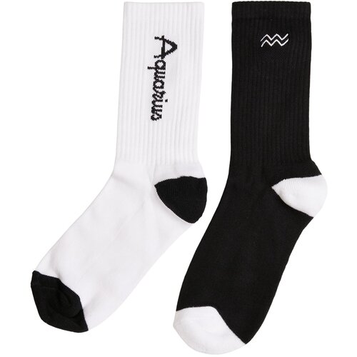 MT Accessoires Zodiac Socks 2-Pack Black/White Aquarius Slike