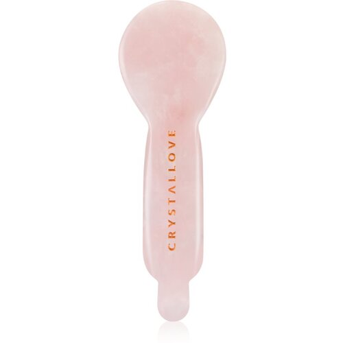 Crystallove Rose Quartz Spoon Eye Gua Sha dodatak za masažu okoloočnog područja 1 kom Slike