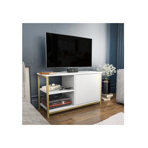 Hanah home tv polica muskegon gold white Cene