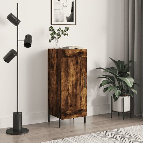 vidaXL Komoda dimljeni hrast 34,5x34x90 cm inženirski les Cene