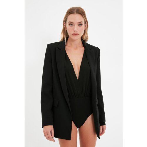 Trendyol Black V-Neck Body Slike