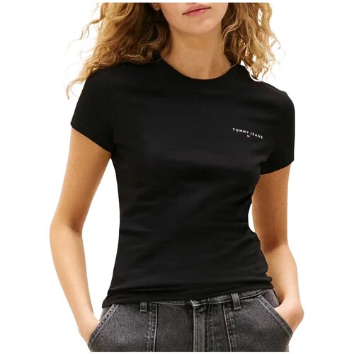 Tommy Jeans Majice s kratkimi rokavi DW0DW21164 Črna Slike