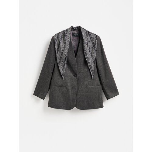 Reserved LADIES` BLAZER - tamnosivo Cijene