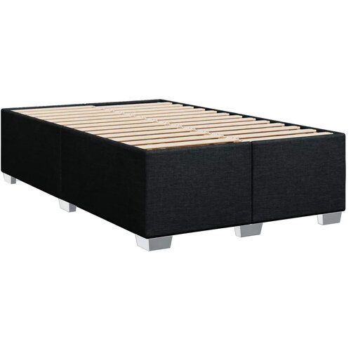  Boxspring krevet s madracem Crna 120 x 190 cm Tkanina - Crna 120 x 190 cm Dizajn linija Slike