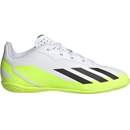 Adidas Patike za fudbal za dečake X Crazyfast.4 IN, Belo- žute Slike