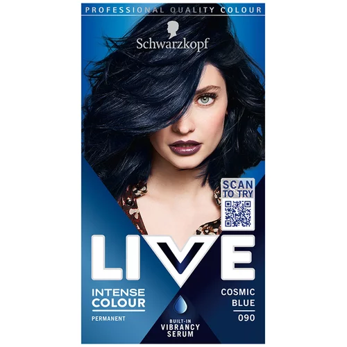 LIVE Intense Colour trajna boja za kosu nijansa 080 Cosmic Blue 1 kom