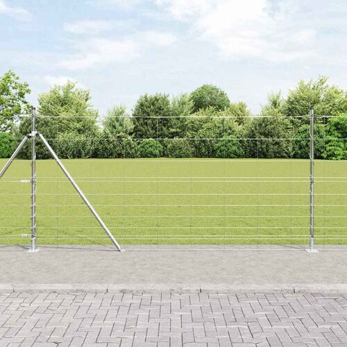 vidaXL ograja na polju 1.2x25 m cinkano jeklo Cene