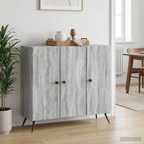  Kreveta Siva sonoma 89 x 34,5 x 80 cm Konstruirano drvo Slike
